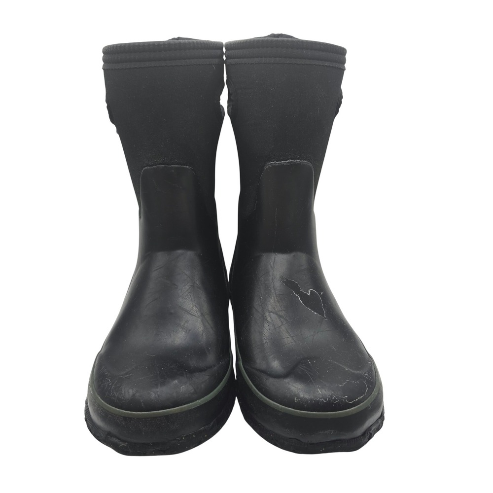 Bogs Kids Grasp Solid Black Insulated Winter Snow Boots Size 3 Youth 78755-001